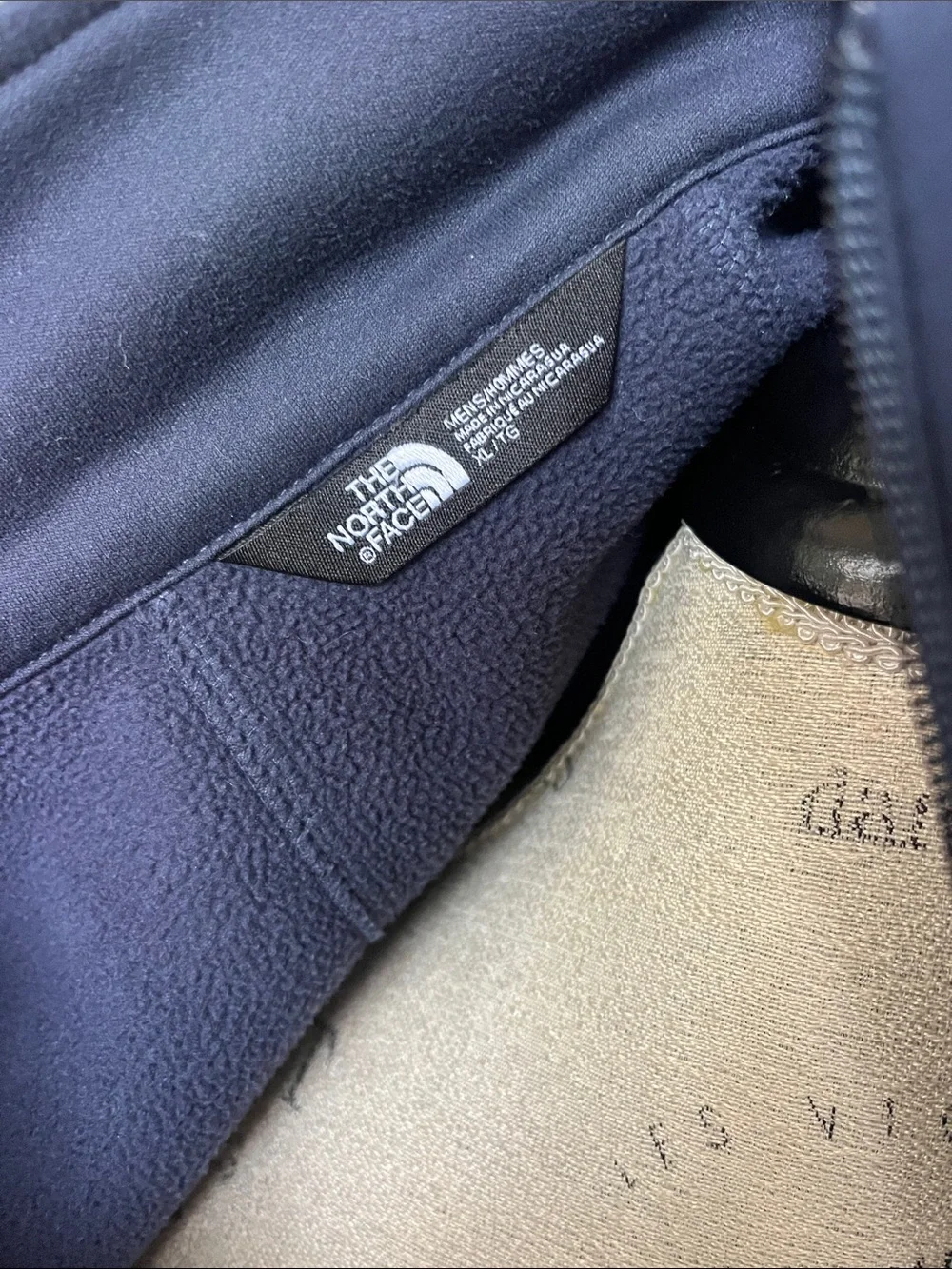 EUC The North Face Apex Barrier navy blue full zip jacket size XL